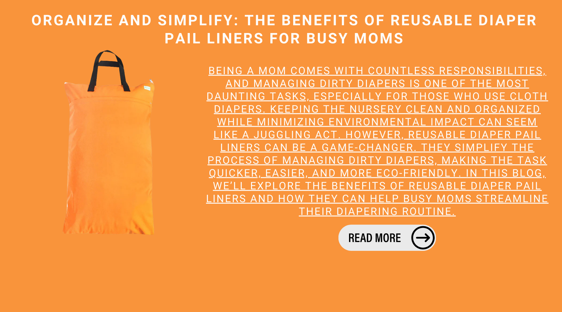 Organize And Simplify: The Benefits Of Reusable Diaper Pail Liners For Busy Moms