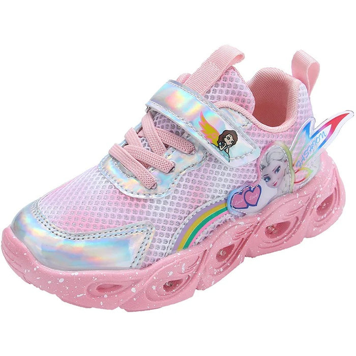 Light Up Princess Sports Shoes For Kids