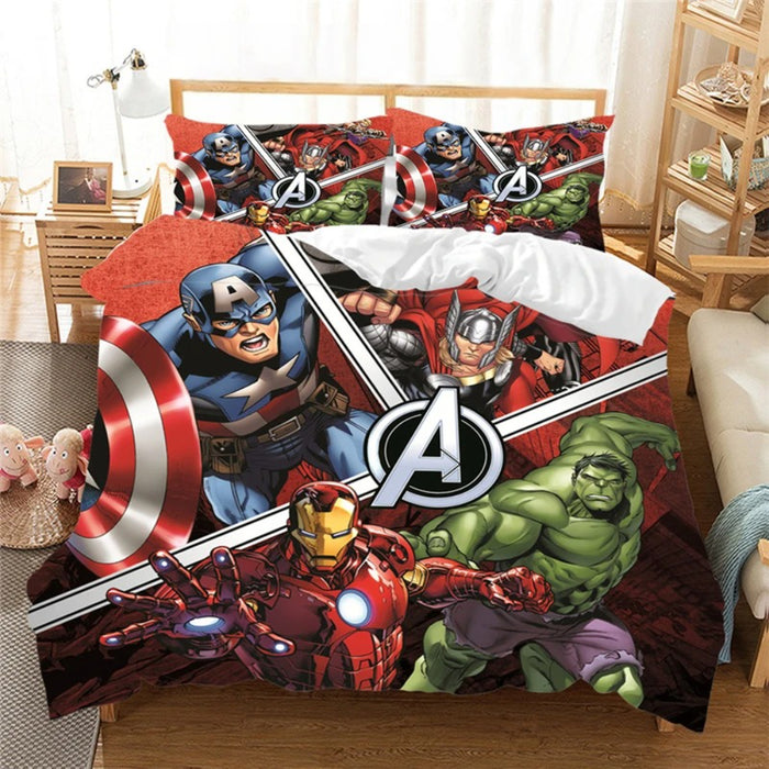 3D Iron Man Printed Bedding Set