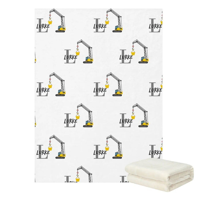 3 Piece Construction Crane Vehicle Bedding Set