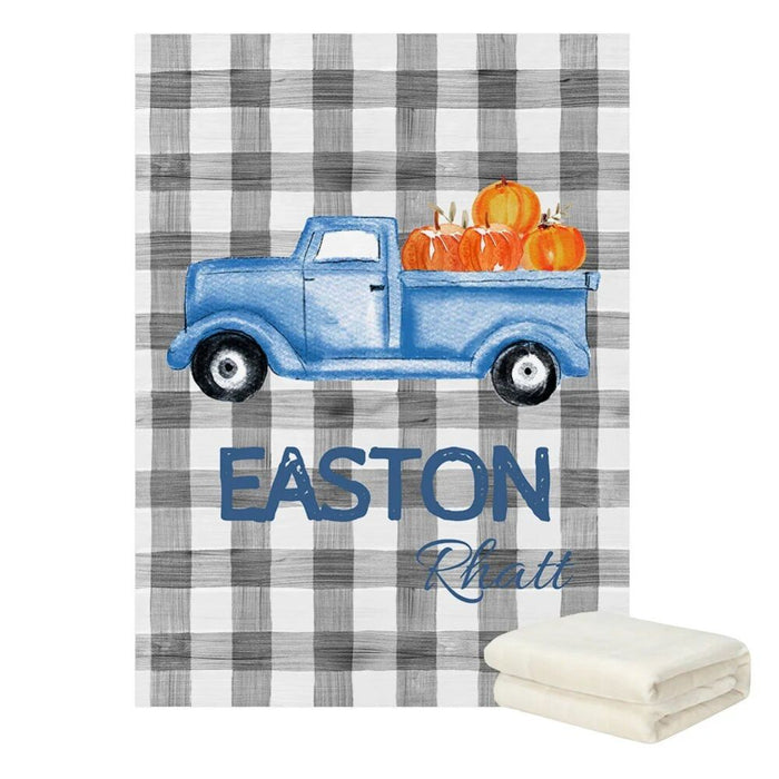 3 Piece Personalized Truck Crib Bedding Set