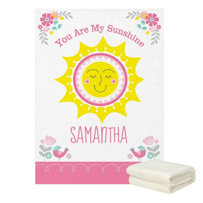 3 Piece Sunshine Custom Name Bedding Set