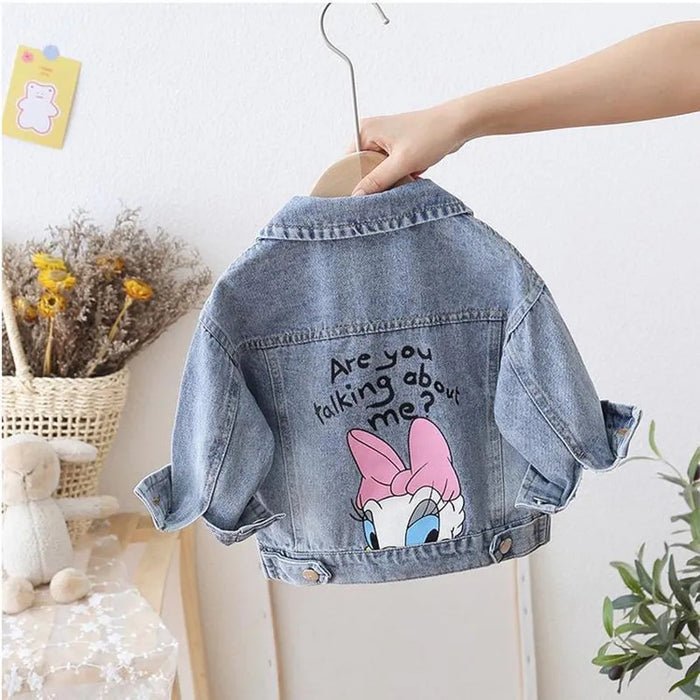 Cartoon Daisy Denim Jacket