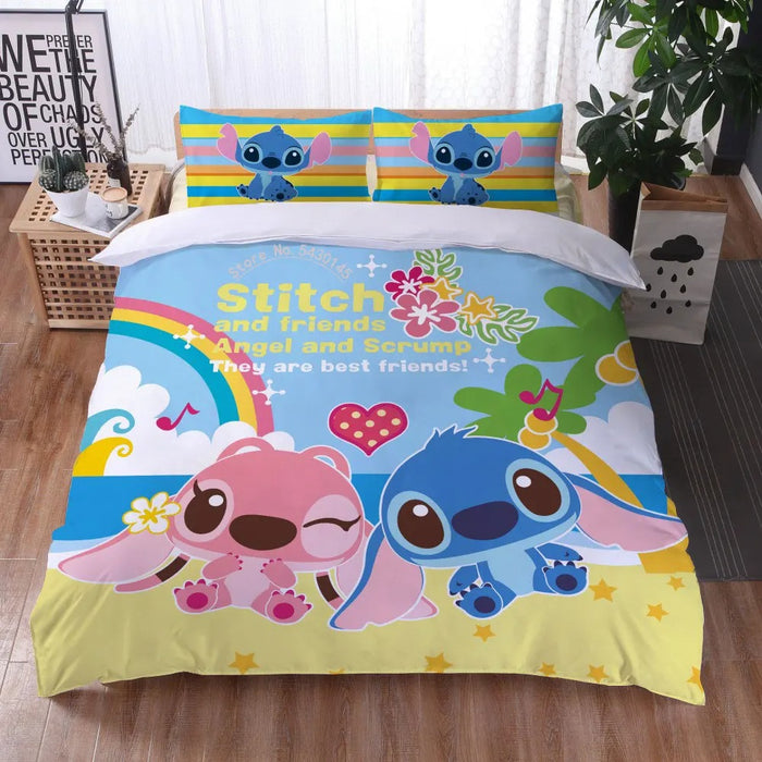 Cartoon Lilo Printed Bed Set