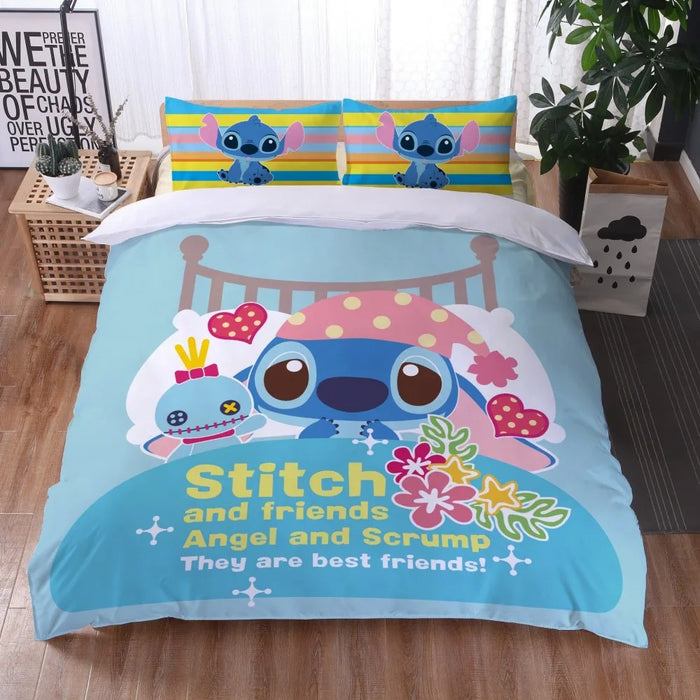 Cartoon Lilo Printed Bed Set