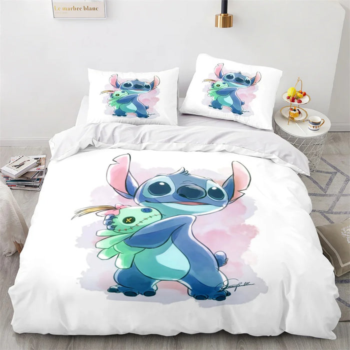 Cartoon Lilo Printed Bedding Set