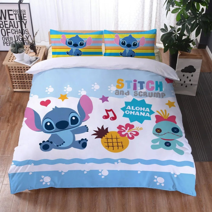 Cartoon Printed Bed Set