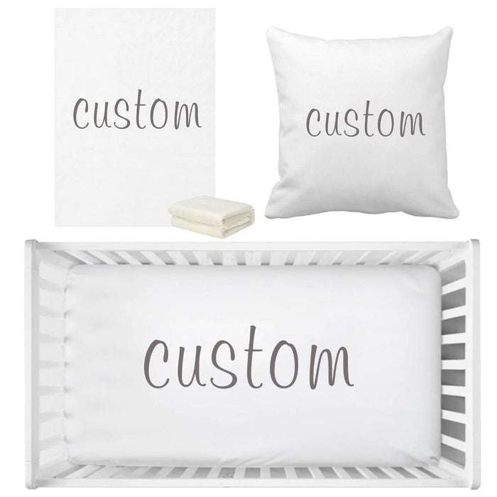 Custom Name Crib Bedding Set