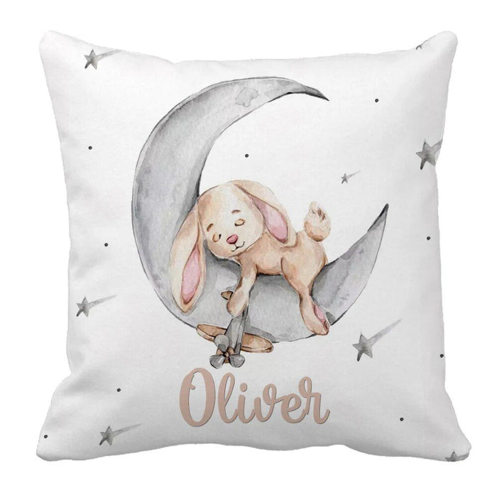 Custom Name Sleeping Bunny Crib Bedding Set