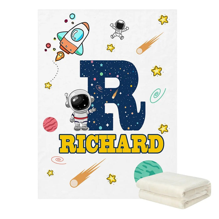 Custom Name Space Design Bedding Set