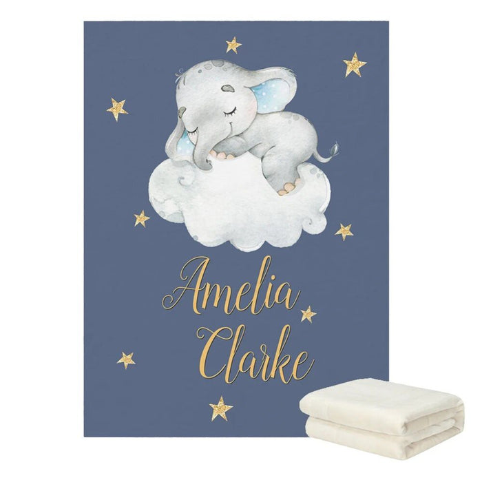 Elephant Moon Star Bedding Set