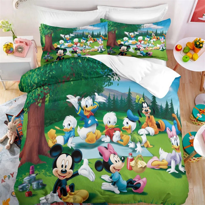 Mickey Mouse Printed Bedding Set