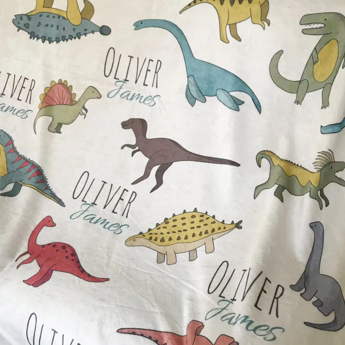 Modern Dinosaur Personalized Nursery Bedding Set