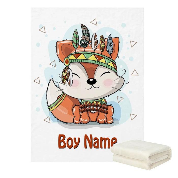 Personalized Cartoon Print Blanket