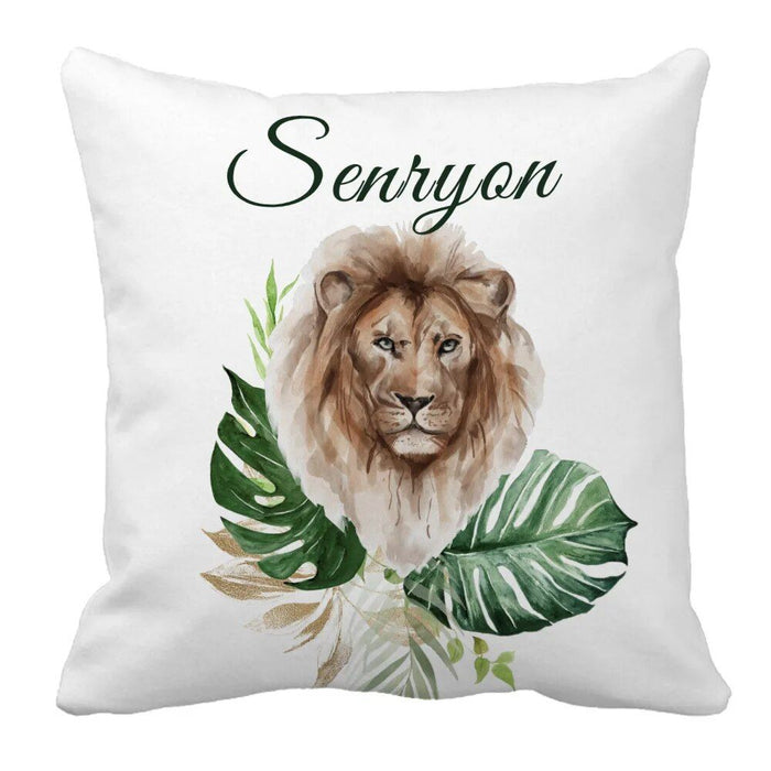 Personalized Jungle Greenery Leaves Bedding Set