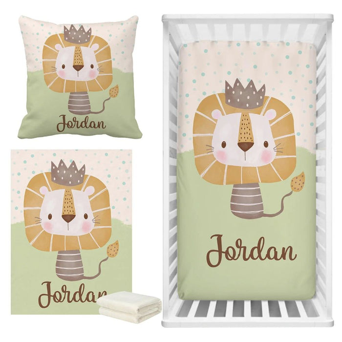 Personalized  Lion Bedding Set