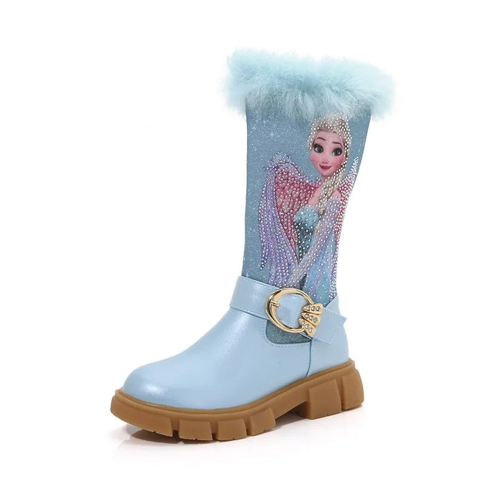 Princess Elsa Printed Long Boots