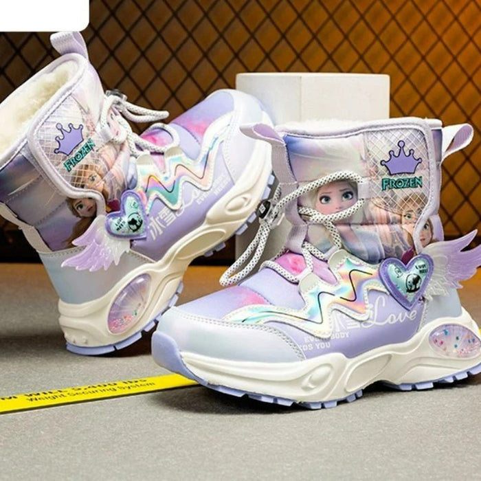 Princess Printed Frozen Snow Boots