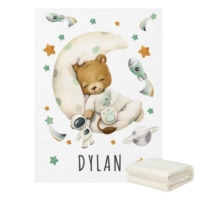 Space Lion Moon Bedding Set