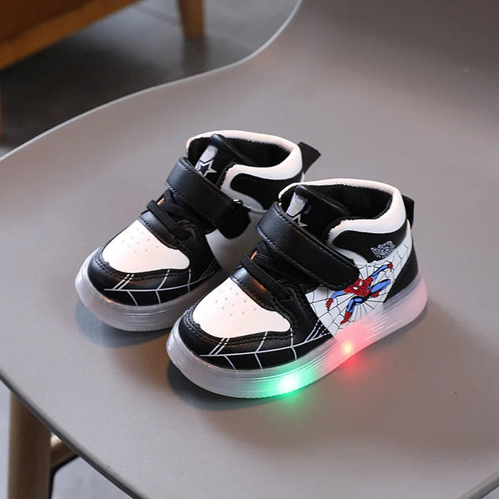 Spiderman LED Light Glowing Sneakers