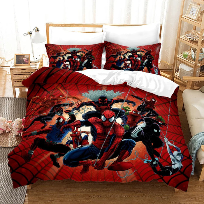 Spiderman Printed Bedding Set