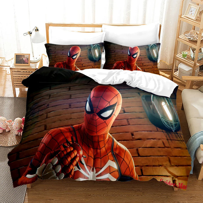 Spiderman Printed Bedding Set