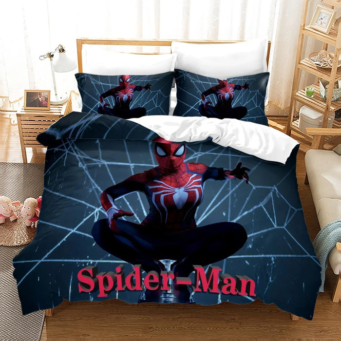 Spiderman Printed Bedding Set