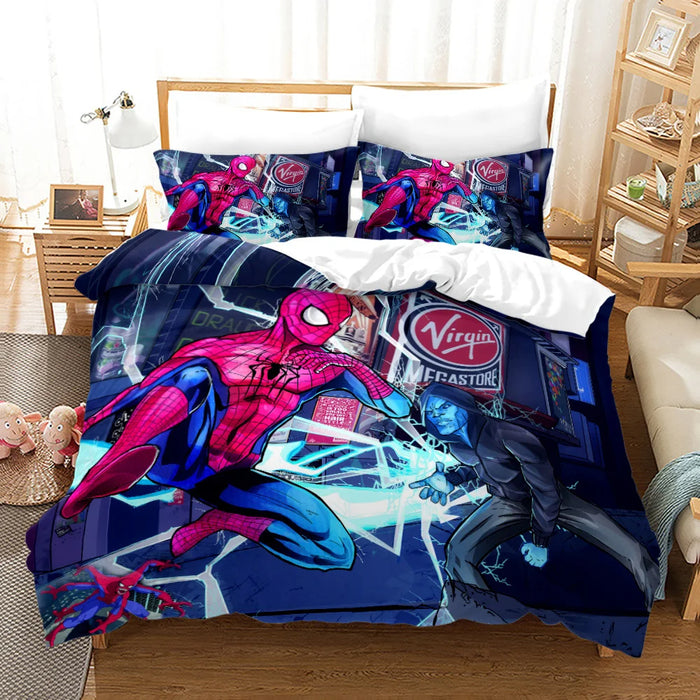 Spiderman Printed Bedding Set