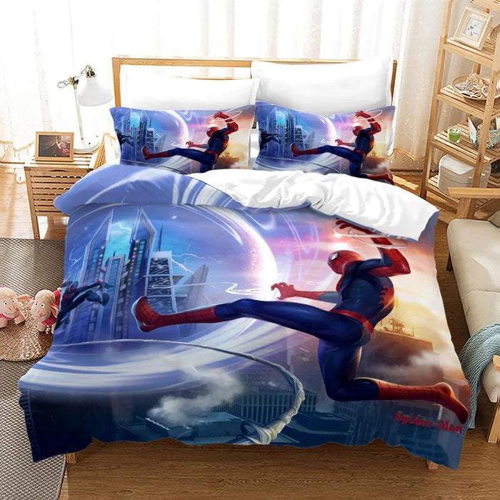 Spiderman Printed Bedding Set