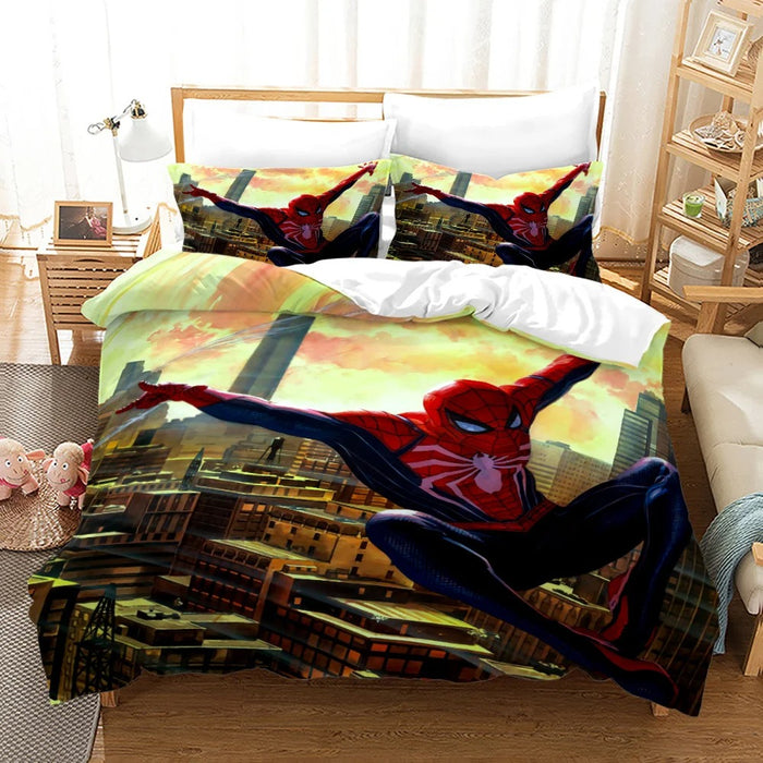 Spiderman Printed Bedding Set