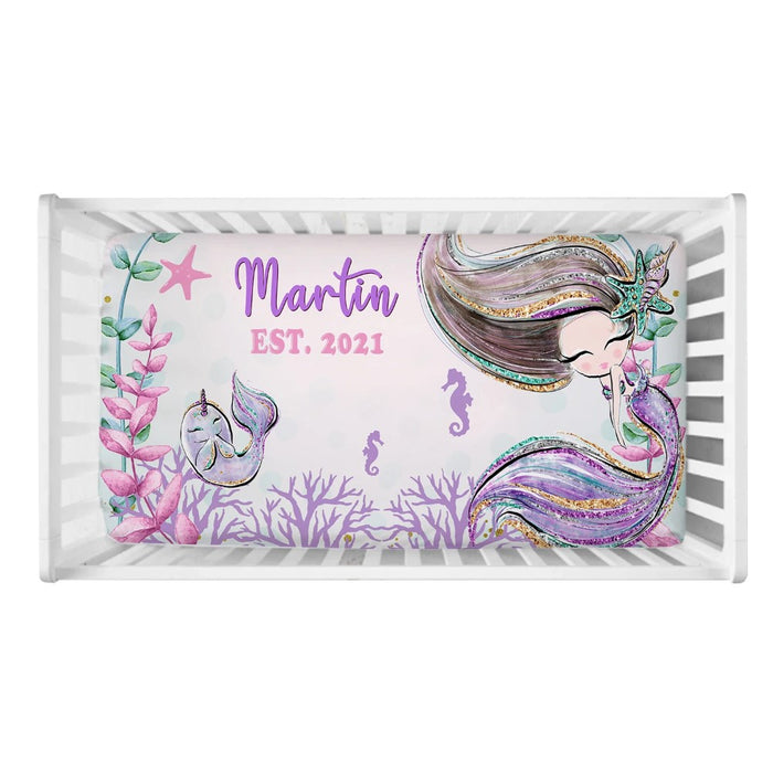 Mermaid Personalized Bedding Set