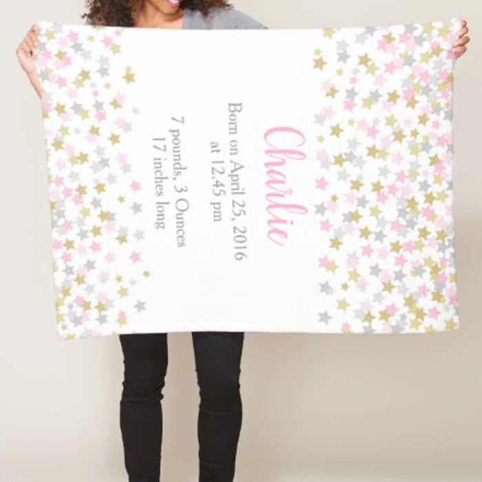 Personalized Twinkle Little Star Blanket