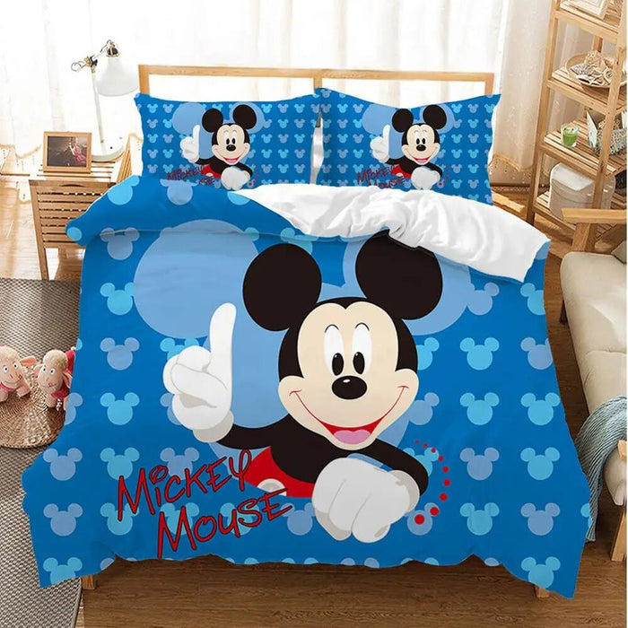 Cartoon Mickey Minnie Bedding Set