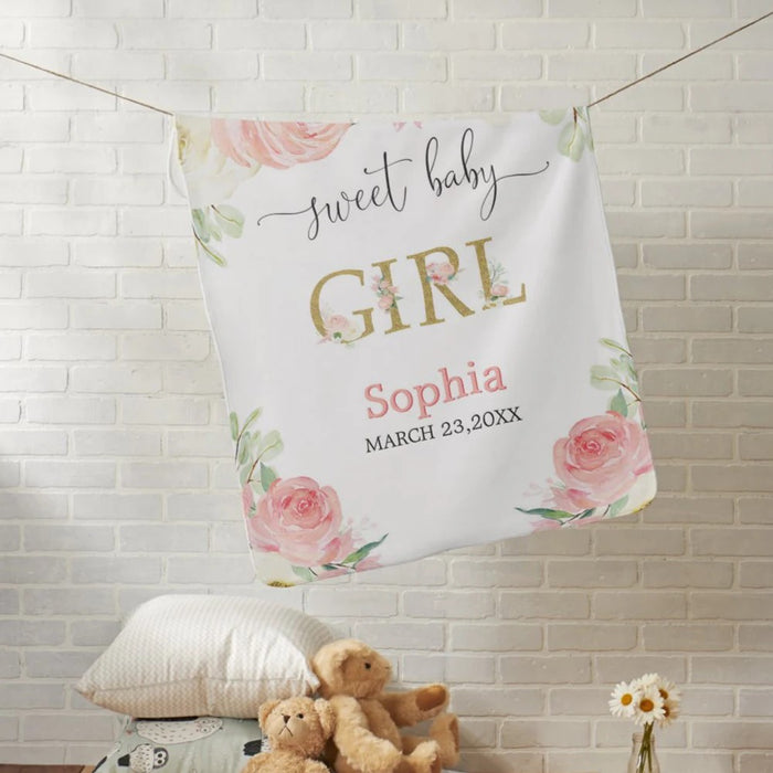 Custom Name Our Little Princess Blanket