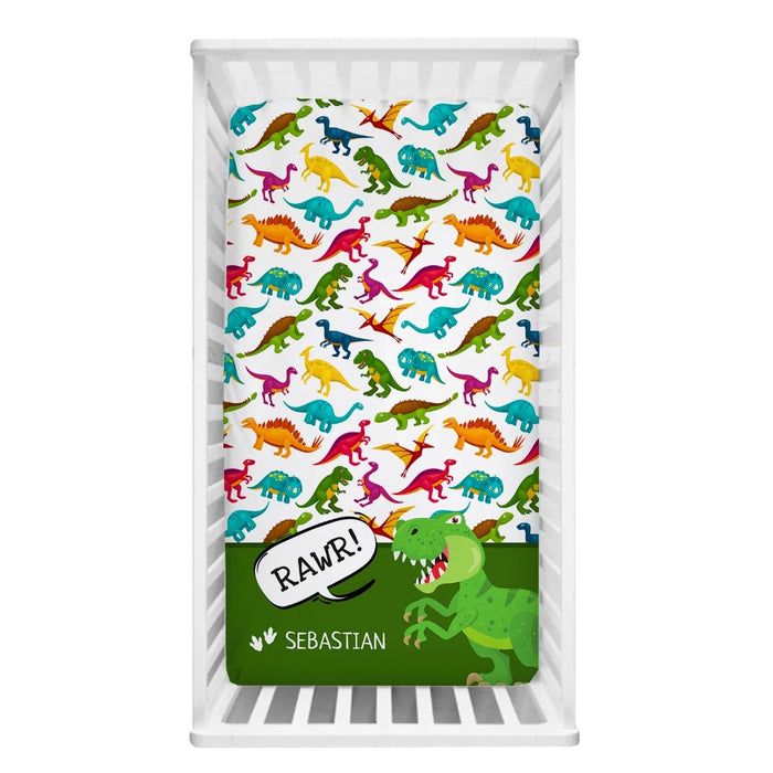 Dinosaur Pattern With Name Bedding Set