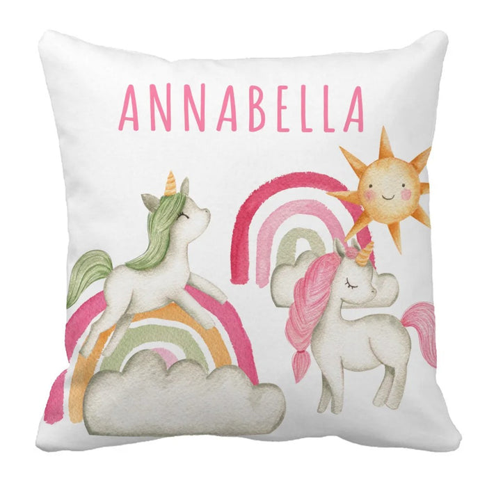 Unicorns With Name Bedding Set