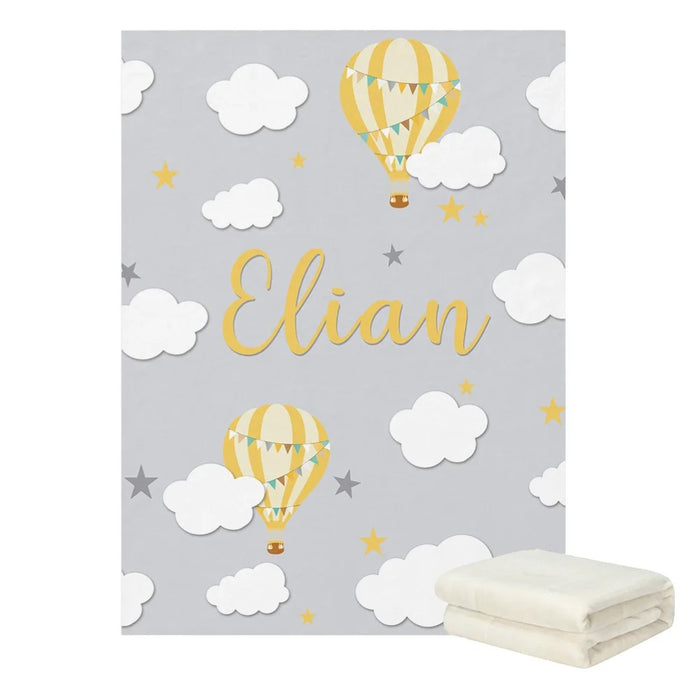 Cloud and Hot Air Balloon Bedding Set