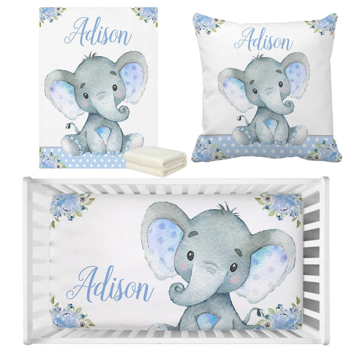 3 Pieces Elephant Custom Bedding Set