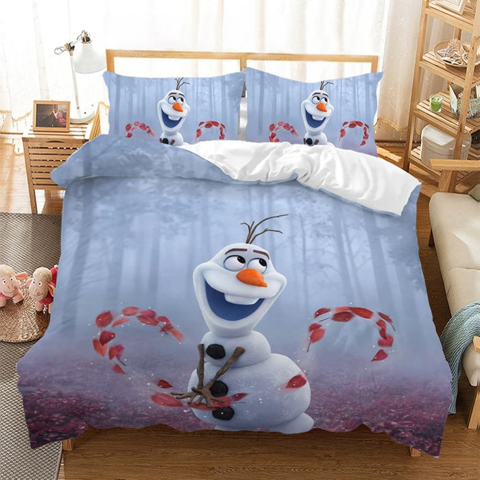 Cartoon Elsa Anna Bedding Set