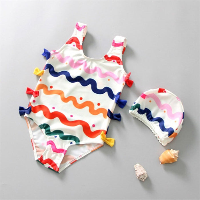 Baby Girl Colorful One Pieces Summer Swimsuit