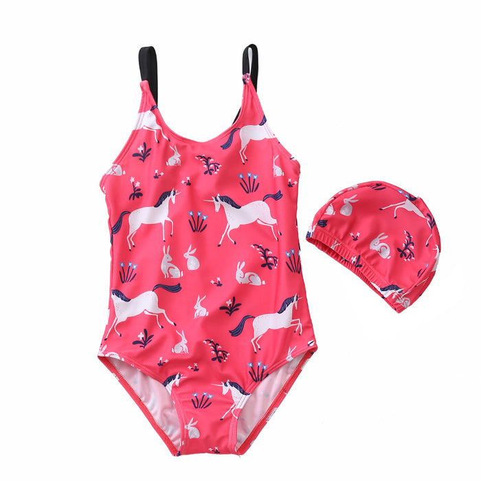 Baby Girls One Pieces Summer Swimming Suit