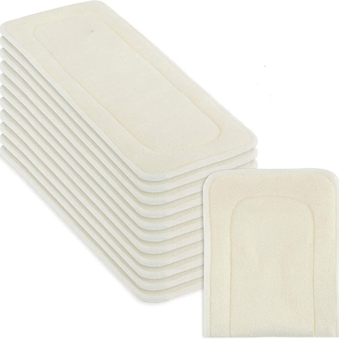 Cloth Diaper Inserts 5 Layer. Bamboo Reusable Liners (Pack of 12)