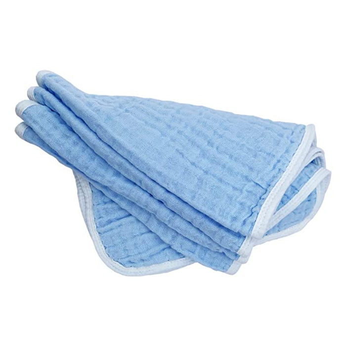 Muslin Burp Cloths Large 20 By 10 Inches 100% Cotton 6 Layers Extra Absorbent And Soft 4 Pack