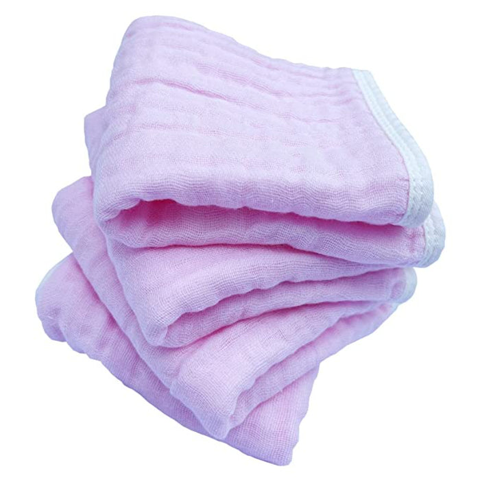 Muslin Burp Cloths Large 20 By 10 Inches 100% Cotton 6 Layers Extra Absorbent And Soft 4 Pack