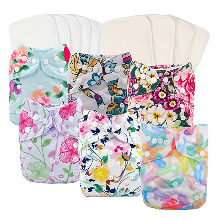 Reusable Cloth Diapers For Baby Girls And Boys