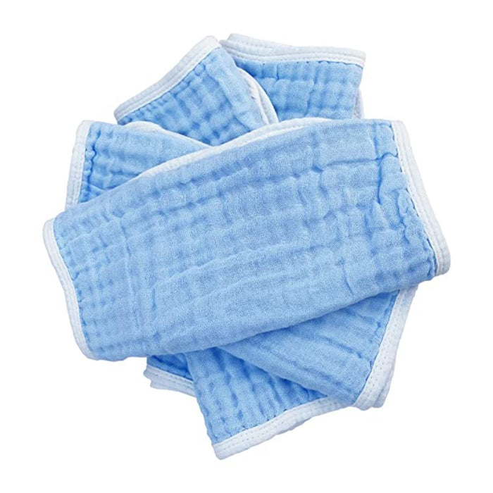 Muslin Burp Cloths Large 20 By 10 Inches 100% Cotton 6 Layers Extra Absorbent And Soft 4 Pack