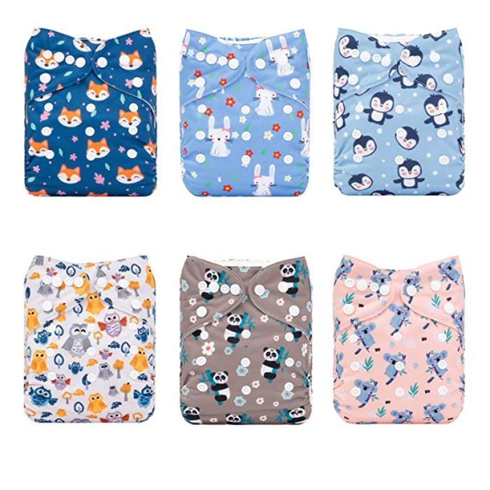 Adjustable Washable Cloth Diapers For Baby Girls And Boys