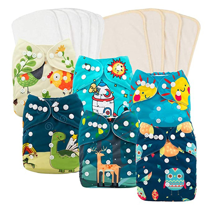 Reusable Cloth Diapers For Baby Girls And Boys