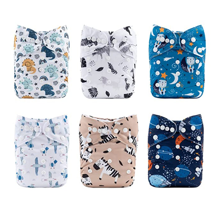 Adjustable Washable Cloth Diapers For Baby Girls And Boys