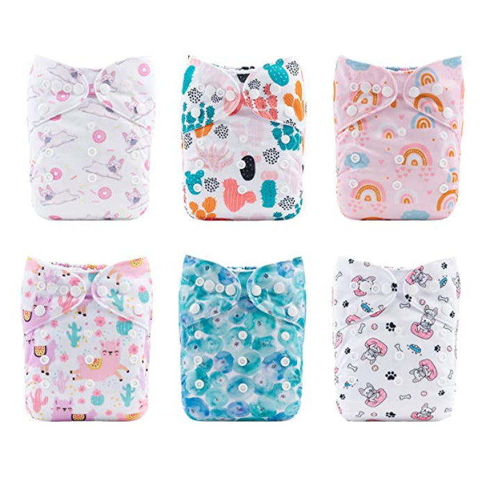 Reusable Cloth Diapers For Baby Girls And Boys